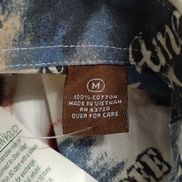 Clear Water Outfitters  Military USA Home of the Brave Button down shirt Sz M - Picture 7 of 7